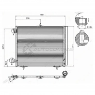 Радиатор кондиционера CITROEN C2/C3 01-09/PEUGEOT 1007/207 05