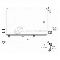 Радиатор кондиционера FORD FIESTA 09