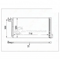 Радиатор кондиционера FORD FOCUS III 14-/C-MAX 15 SAT 1440989431 ST470021 S RQTN