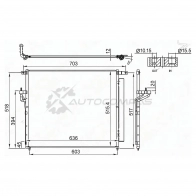 Радиатор кондиционера FORD RANGER 11 SAT 1440516225 STMZ113940 46D8 W