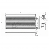 Радиатор кондиционера FORD TRANSIT 00-06