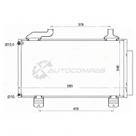 Радиатор кондиционера HONDA ACCORD 08 SAT CCK 6M STHD293940 1422803084