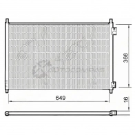 Радиатор кондиционера HONDA ACCORD CG 98-02 SAT F 4SF0Z STHD27394B0 1440520316