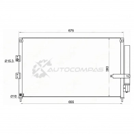 Радиатор кондиционера HONDA CIVIC FD 1.3 hybrid /1.6/1.8 SAT CF WMN7 STHD093940 1422803771