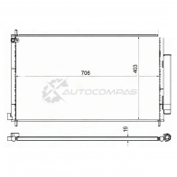 Радиатор кондиционера HONDA CR-V 2.4 12 SAT R KGC77 STHD683940 1422803912