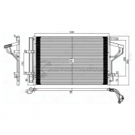 Радиатор кондиционера HYUNDAI I30 12-/ELANTRA 10-/KIA CEED 12-/FORTE 12 SAT 1422806194 0X06 HI STHN293940