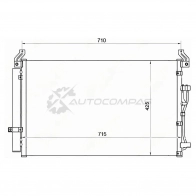 Радиатор кондиционера HYUNDAI IX55 3.8 10