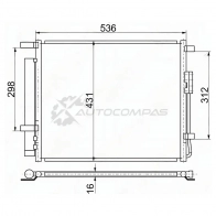 Радиатор кондиционера HYUNDAI SANTA FE 13- 2.2D SAT DS 03QA STHN673940 1422806193