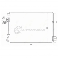 Радиатор кондиционера HYUNDAI SOLARIS/KIA RIO III 10 SAT 1422805445 7O L9D STHNS13940