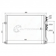 Радиатор кондиционера JEEP GRAND CHEROKEE/COMMANDER 05-10