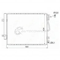 Радиатор кондиционера KIA SORENTO 2,5D/3,3 06-09 SAT Q 8IMZ 1440525192 STKA55394A0