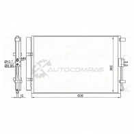 Радиатор кондиционера KIA SOUL 1.6 09-12 SAT Z1 OTRMA STKA15394A0 1440524765