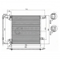 Радиатор кондиционера MERCEDES M-CLASS W163 2.3/2.7TD/3.2/3.5/4.0TD/4.3/5.0 98-04 SAT STMB053940 1422811510 C YUUR