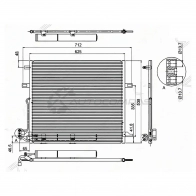 Радиатор кондиционера MERCEDES M-CLASS W164 05 SAT 1422811509 STMB163940 U 8U522