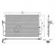 Радиатор кондиционера MERCEDES SPRINTER/VW CRAFTER (BJJ) 06 SAT STMB103940 1422811515 AO LPNWA