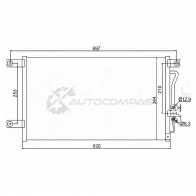 Радиатор кондиционера MITSUBISHI PAJERO SPORT/CHALLENGER/PAJERO 96-02 SAT STMBY73940 X8 8T64 1422812777