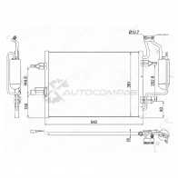 Радиатор кондиционера OPEL MERIVA A 03-09