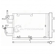 Радиатор кондиционера OPEL ASTRA H 1.3TD/1.7TD/1.9TD(Z19DTH/J)/2.0T(Z20LEH) 04-10 // ZAFIRA B 1.9TD/