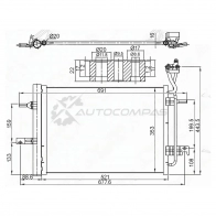 Радиатор кондиционера OPEL MERIVA A 1.4-1.8 03-10 SAT N81E 6A 1440517843 STOP093940