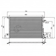 Радиатор кондиционера OPEL VECTRA C/SIGNUM 1.6/1.8/2.2/2.3 02