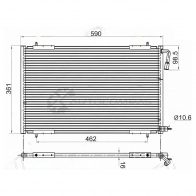 Радиатор кондиционера PEUGEOT 206 98-05 SAT D CV8X STPG263940 1422819371