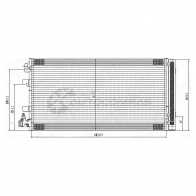 Радиатор кондиционера RENAULT FLUENCE 10-/MEGAN 08-/SCENIC 09 SAT STRN493940 1422819669 2LFDH KK