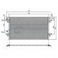 Радиатор кондиционера RENAULT LAGUNA 01-07/VEL SATIS 02