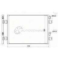 Радиатор кондиционера RENAULT LOGAN 08 SAT 1422819668 A C4CMC STDC01394A0