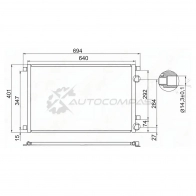 Радиатор кондиционера RENAULT MEGANE II/SCENIC 02-08 SAT 8TGTL WH 1422819445 STRNW23940