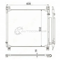 Радиатор кондиционера Toyota HILUX REVO 15 SAT 1440540235 STTY983940 J S0NR