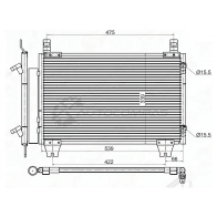 Радиатор кондиционера Toyota YARIS 05 SAT 5R J1O7 1422828356 STTYA2394A0