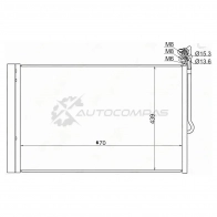 Радиатор кондиционера VOLKSWAGEN TOUAREG 10 SAT J90 FNM STVW623940 1422832924