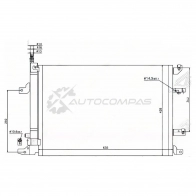 Радиатор кондиционера VOLVO S60/S80/XC70 05 SAT 1422834338 Q IQ6Z STVL10394A0