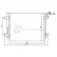 Радиатор кондиционера VW TIGUAN 07 SAT STVW063940 CIBBA Z 1422832261