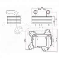 Масляный радиатор OPEL ASTRA G 00-09/CORSA C 00-07/MERIVA A 03-10 SAT ST97223705 S 0DSQD 1422802402