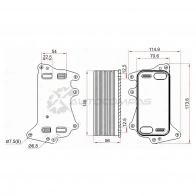 Масляный радиатор АКПП BMW 3-SERIES F30 11-/5-SERIES F10 10-/X5 F15 13-/X6 F16 13