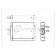 Радиатор печки, теплообменник AUDI A1 10-/SKODA FABIA 99-/ROOMSTER 06-/VOLKSWAGEN FOX 05-/POLO 01-/POLO SAT ST870027 1440989464 G LH6V