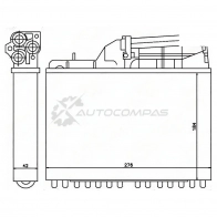 Радиатор печки, теплообменник BMW 5 E 34 88- W/O A/C