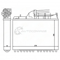 Радиатор печки, теплообменник BMW 5 E 34 88- W/O A/C SAT 1422798209 STBM52395A0 6 9N5B1M