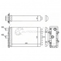Радиатор печки, теплообменник VOLKSWAGEN TRANSPORTER T4 90- (дополнительный)(трубчатый) SAT 1422832144 STVWT4395A0 X 23XN98
