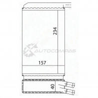 Радиатор печки, теплообменник AUDI 80 72-89/AUDI 90 84-87/VW PASSAT 73-88(трубчатый) SAT ST870037 1440989470 O9 N3F