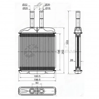 Радиатор печки, теплообменник CHEVROLET EPICA 06 SAT K VYH6XS 1422802569 STCH053950