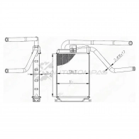 Радиатор печки, теплообменник DAEWOO NEXIA 08 SAT WN S44R STDW25395A0 1422800313