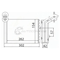 Радиатор печки, теплообменник FORD GALAXY 96-06/SEAT ALHAMBRA 96-10/VOLKSWAGEN SHARAN 96-10 SAT ST870021 DI3 7EU 1440989473