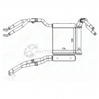 Радиатор печки, теплообменник FORD MONDEO 07-/GALAXY 06