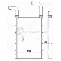 Радиатор печки, теплообменник Hino 500 02-\ MITSUBISHI FUSO CANTER FE7\FE8 SAT 1422813567 STHI973950 XGA8Y Y