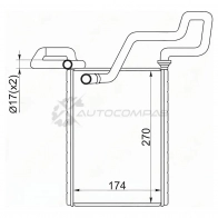 Радиатор печки, теплообменник HONDA ACCORD CL 03-08 SAT STHD283950 R2X MDBZ 1422803097