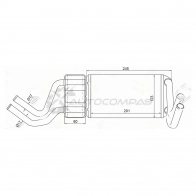 Радиатор печки, теплообменник HONDA CR-V 95-99(RHD) SAT 1422803072 STHD653950 NGK 3I6