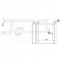 Радиатор печки, теплообменник HONDA FIT/JAZZ GD1-4 01-07 5D SAT XW N7ZH STHD753950 1422803667