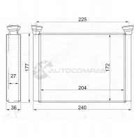 Радиатор печки, теплообменник HONDA ODYSSEY RA6 99-03/AVANCIER TA 99-03 SAT 5 UZC4EY 1422803767 STHD713950